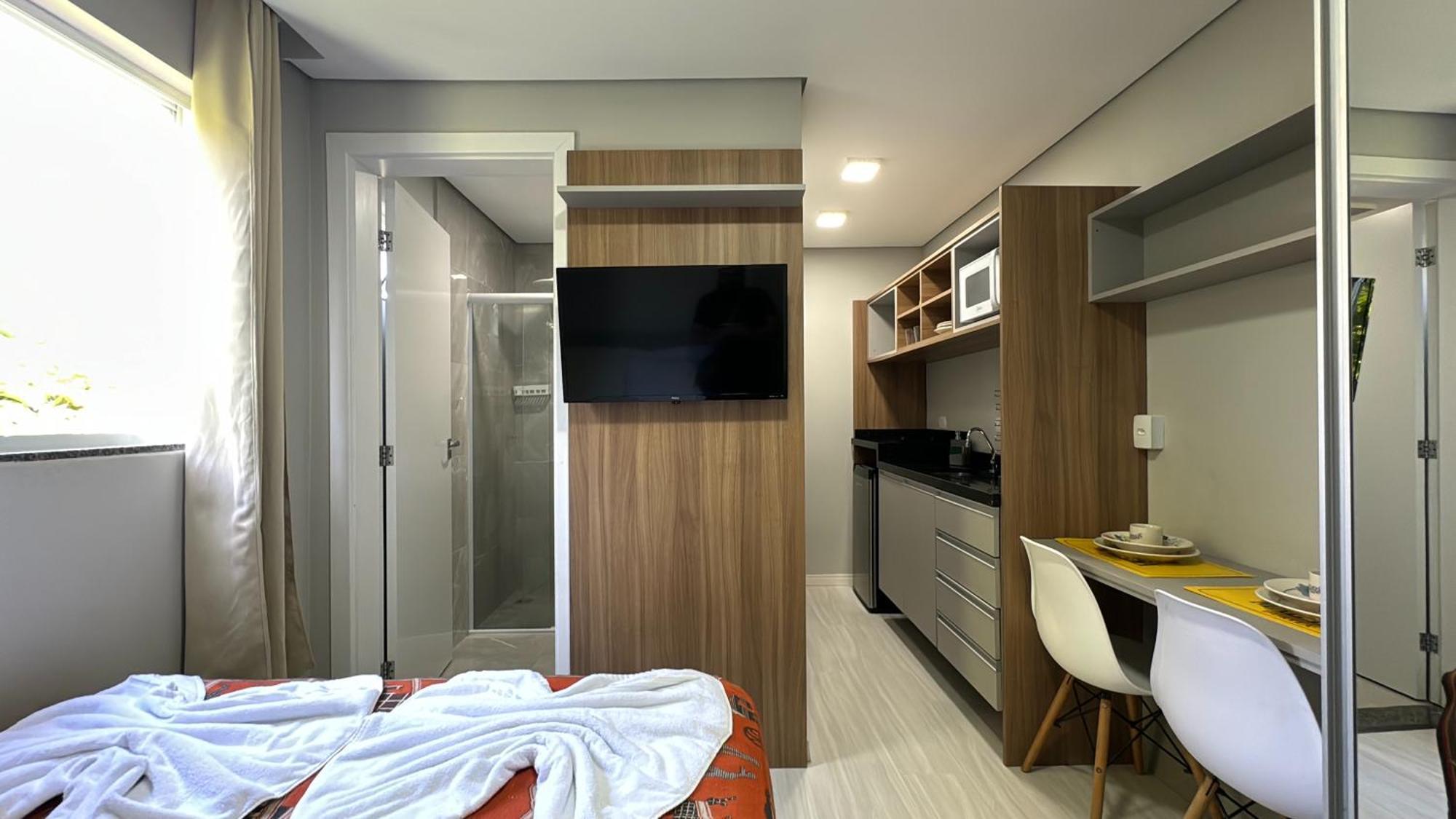 07-Studio Encantador Para Casal กูรีตีบา ภายนอก รูปภาพ