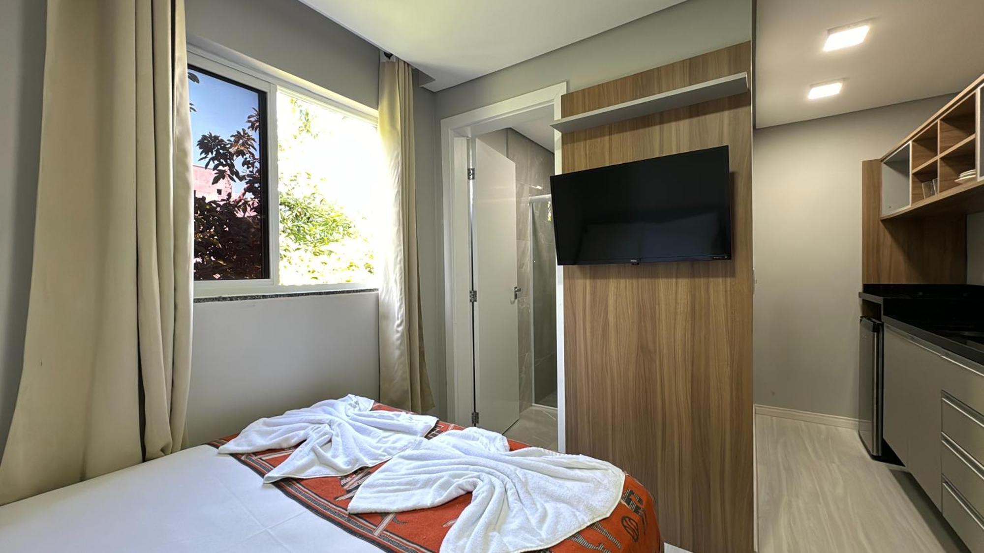 07-Studio Encantador Para Casal กูรีตีบา ภายนอก รูปภาพ